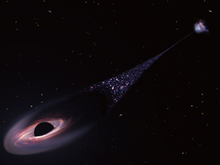 不只是吞噬 黑洞可能促成恆星的誕生