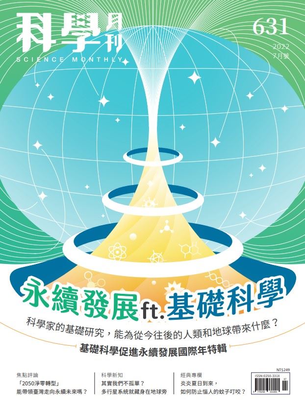 科學月刊2022年7月號（631期）目錄—永續發展ft.基礎科學- 科學月刊